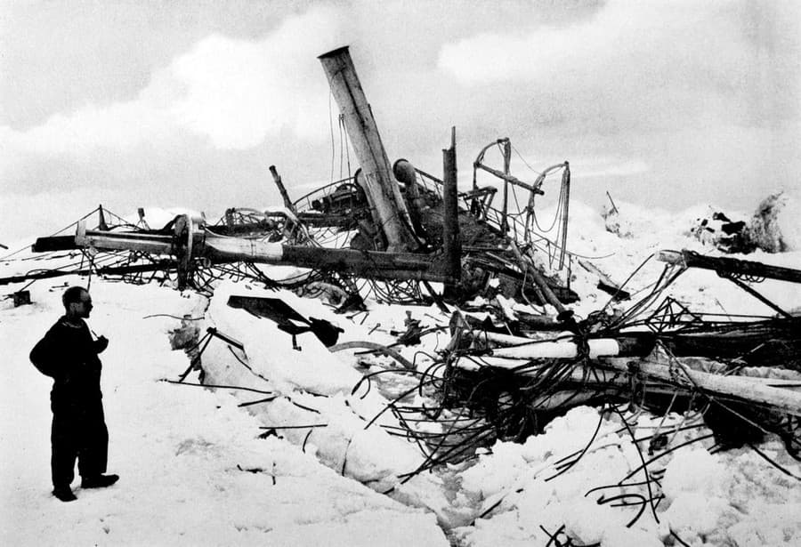 Vrak lode Endurance anglicko-írskeho polárneho bádateľa Ernesta Shackletona