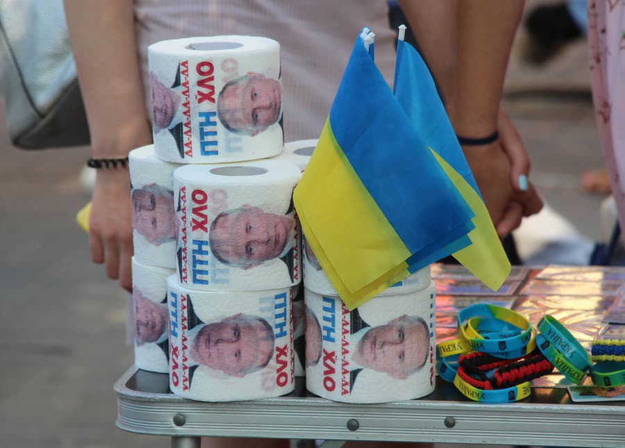 Ruský prezident Putin sa na Ukrajine obľube neteší