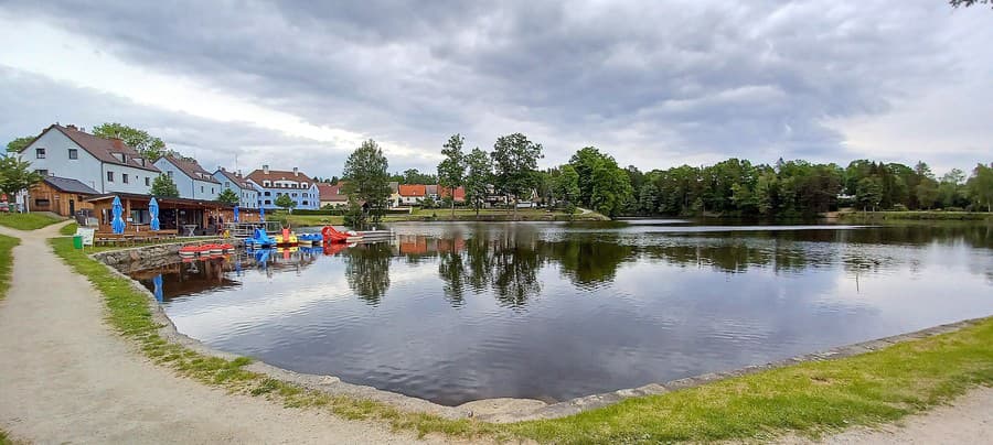 Jazero Herrensee v Litschau