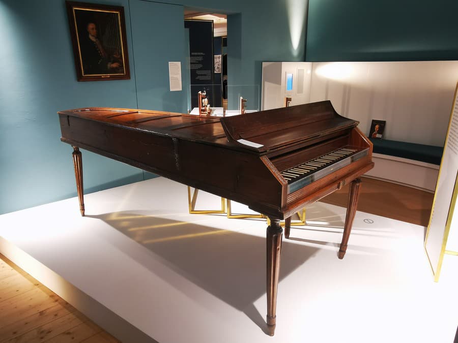 Klavír, na ktorom hrával Leopold i Wolfgang