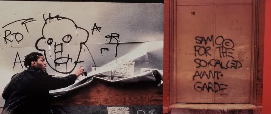 Basquiat začínal svoju umeleckú tvorbu graffiti