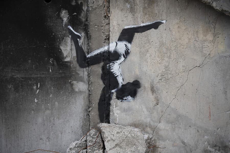 Slávny Banksy na Ukrajine: