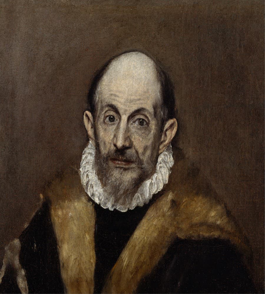 Údajný autoportrét El Greca (medzi 1595 a 1600)
