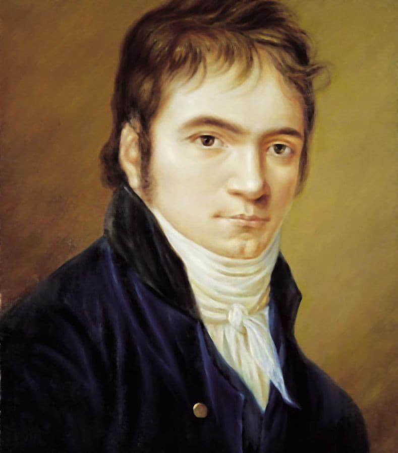 Beethoven na portréte Christiana Hornemana z roku 1803