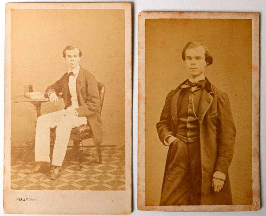 Verlaine na fotografiách medzi rokmi 1860 a 1870