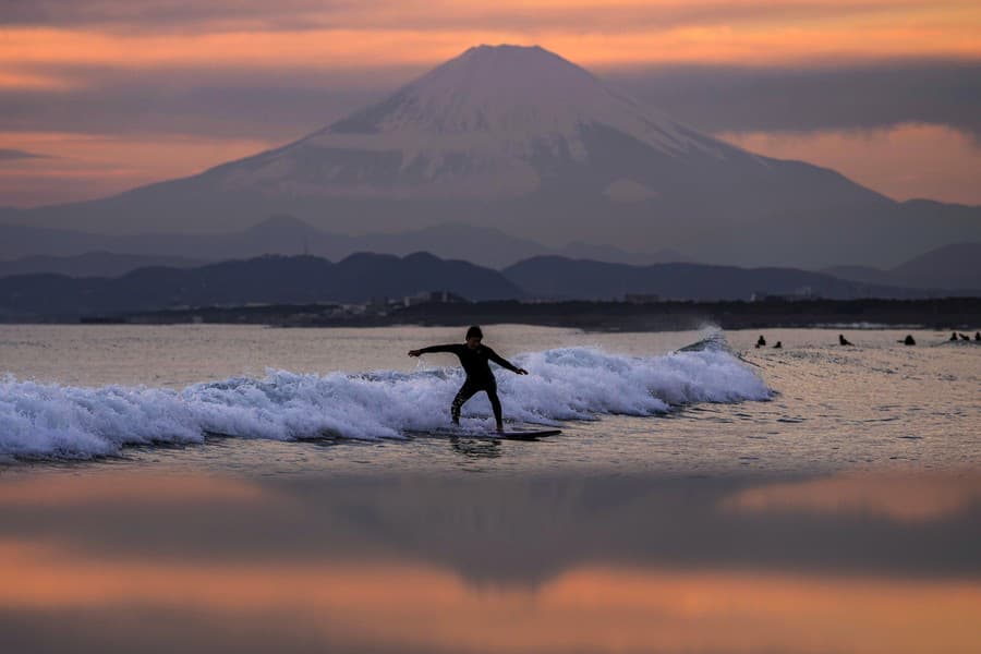 Najvyššiu japonskú horu Fudži