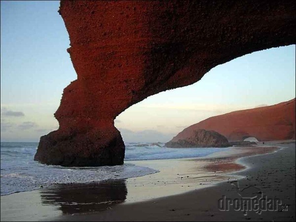 Pláž Legzira, južné Maroko