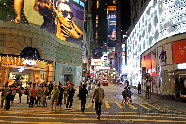 Rušné ulice Hongkongu