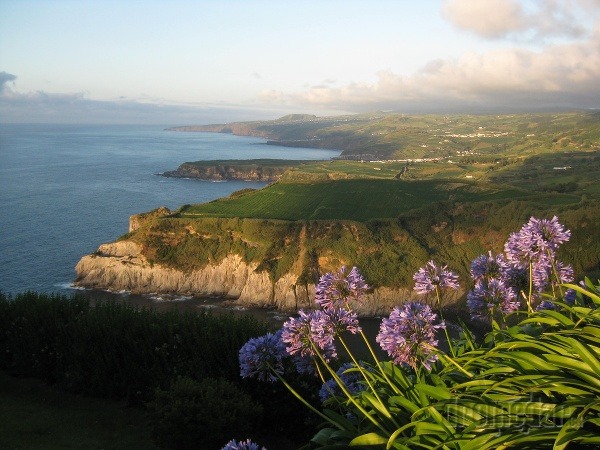 výhľad na ostrov Sao Miguel