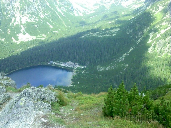 Pohľad na Popradské pleso