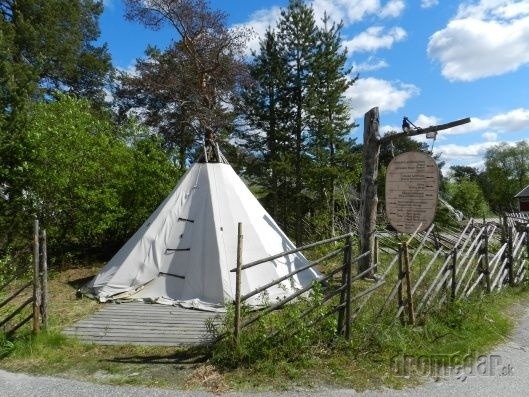 skanzen sámskej dediny, Karasjok, Nórsko