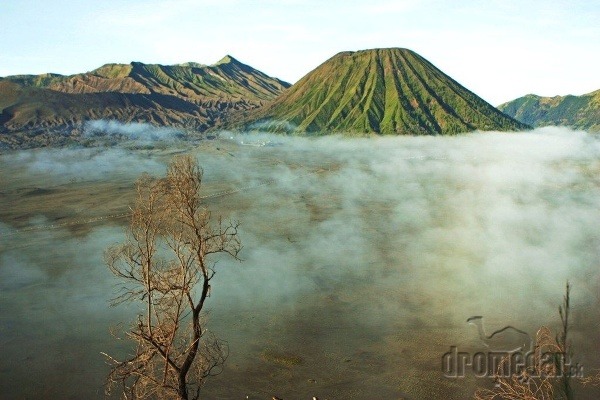 Sopky Bromo a Batok, Jáva, Indonézia