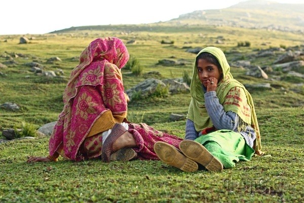 Mladé pastierky, Kašmír, India