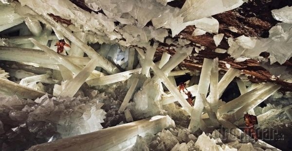 Jaskyňa kryštálov (Crystal Cave of Giants) v Mexiku
