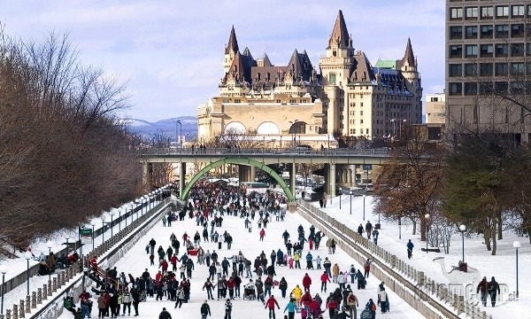 Rideau Canal Skateway, Ottawa, Kanada