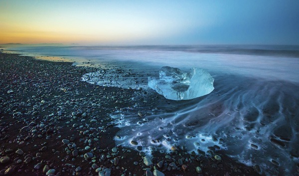 Ľadovcová lagúna Jokulsarlon, Island
