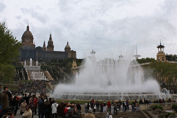Hudobná fontána, Barcelona, Španielsko