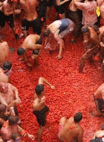 La tomatina, Španielsko