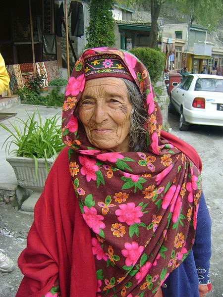 Stará žena v Pakistane