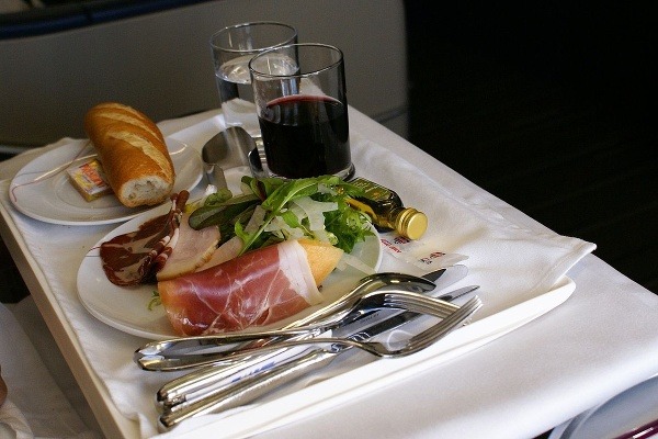 Jedlo podávané v lietadlách