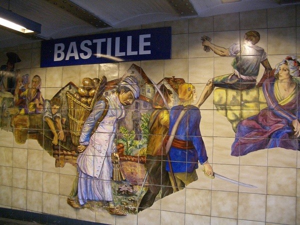 Zastávka metra Bastille, Paríž,