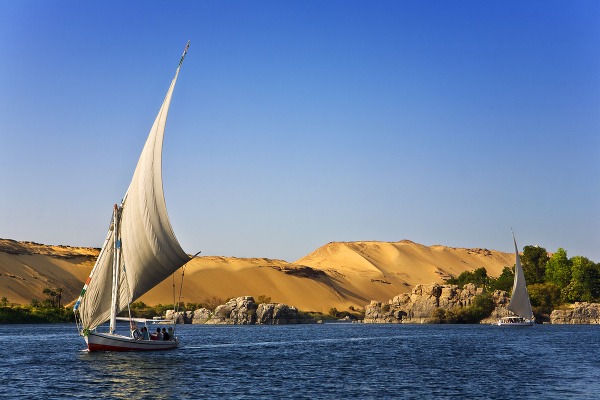 Plachetnica na Níle, Egypt