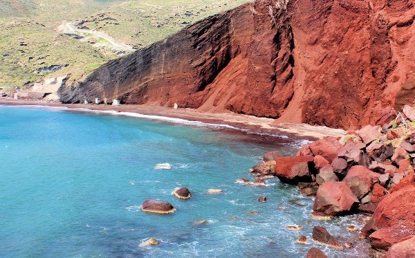 Červená pláž, Santorini