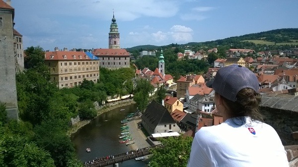 Český Krumlov, Vltava, Česká republika