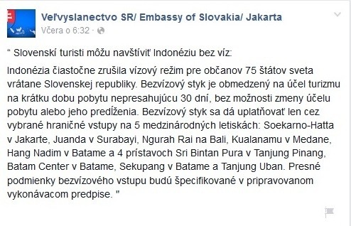 Veľvyslanectvo Slovenskej republiky Jakarta