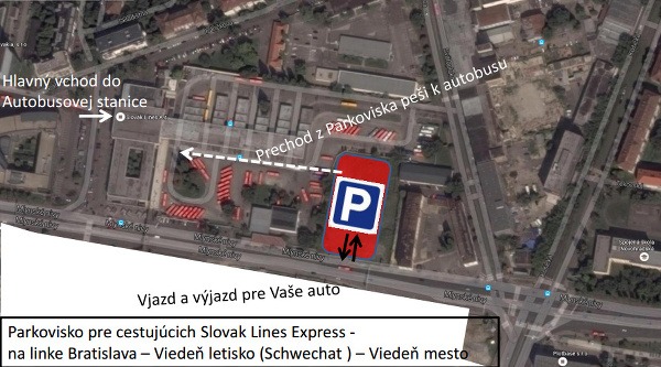 Slovak Lines parkovisko pre