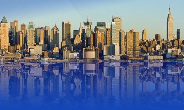 Manhattan - modré more