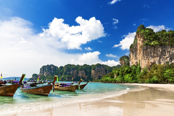 Pláž Railay, Thajsko