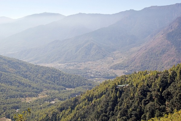 Výhľad z Paro Taktsang