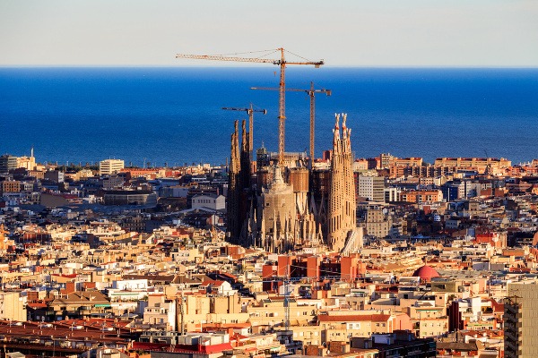 Výhľad na panorámu Barcelony