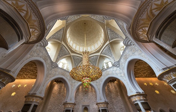 Abú Dabí, interiér mešity