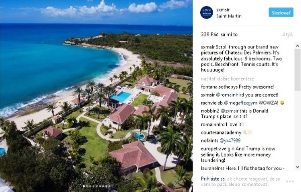 Trumpova vila v Karibiku: