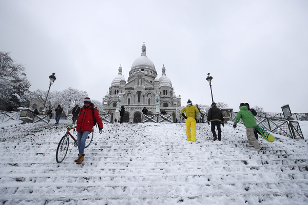 Paríž pod snehom