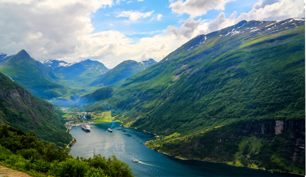 Fjord Geiranger, Nórsko