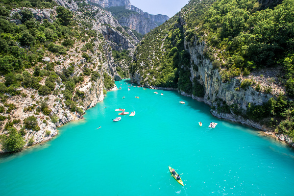 Kaňon rieky Verdon, Provensálsko,