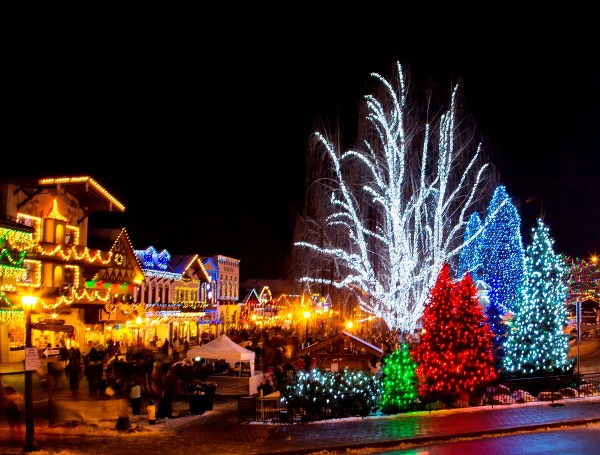 Vianoce v Leavenworthe, USA