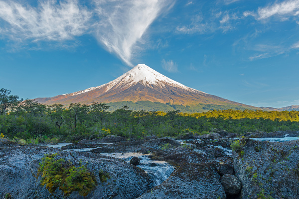 Vulkán Osorno v Čile