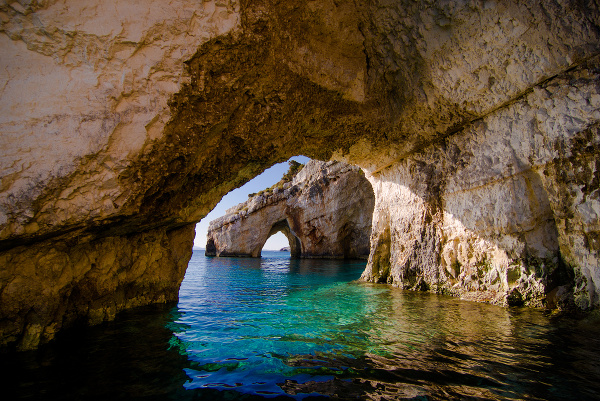 Zakynthos, morské jaskyne
