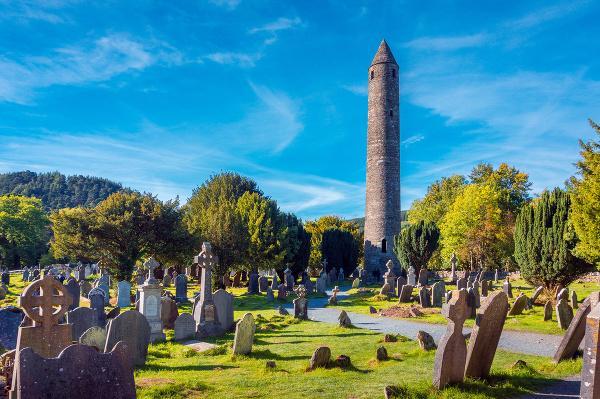 Cintorín v Glendalough, Írsko