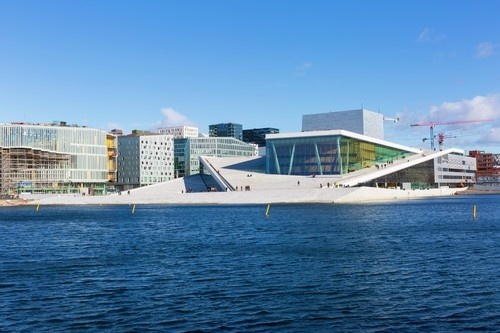 Budova opery, Oslo, Nórsko