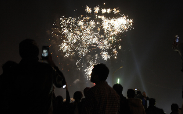 Oslavy v pakistanskom Karáči