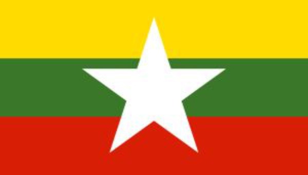Nová vlajka Mjanmarska (21.10.2010)
