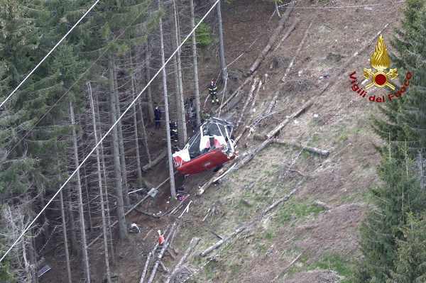Nehoda lanovky v Stresa–Mottarone