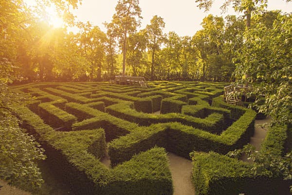 Záhradné labyrinthe na zámku