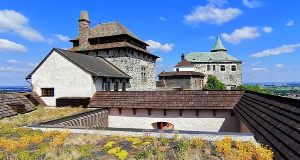 Vyhliadková terasa hradu Kunětická