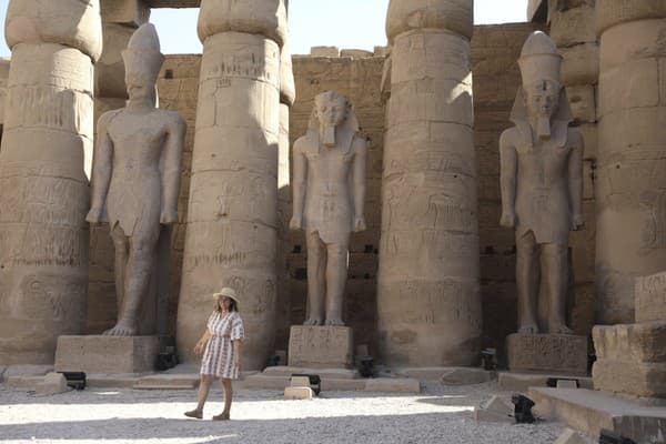 Promenáda sfíng v Luxore